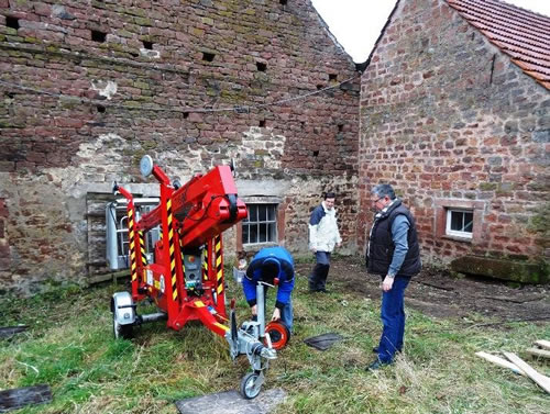 NABU-Aufbau Hubsteiger